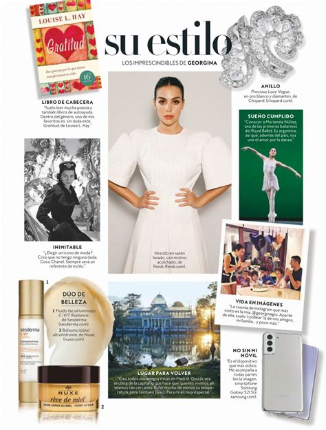 Meski demikian, perempuan asal spanyo itu tidak terlalu mempedulikannya. GEORGINA RODRIGUEZ in Instyle Magazine, Spain March 2021 ...