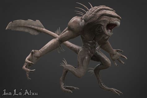 3d Model Alien Monster Vr Ar Low Poly Cgtrader