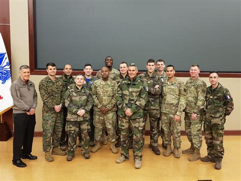 American Command And General Staff College Students Welcome French