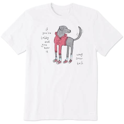 Mens Labby Wag Your Tail Short Sleeve Tee Life Is Good Official Site