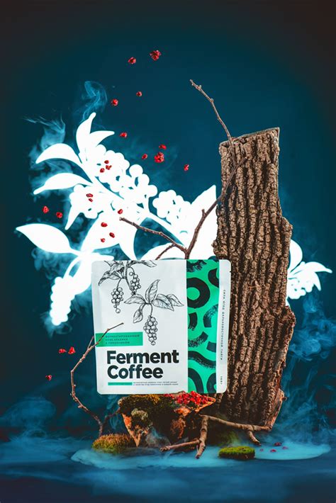 Forest Coffee Beans Roasted With Taiga Berries On Behance