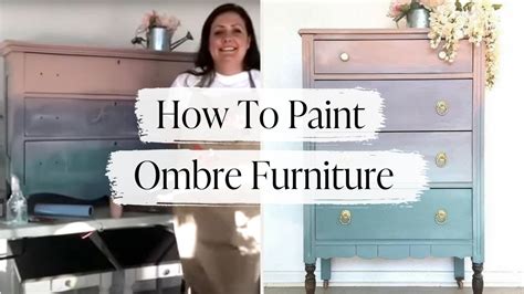 How To Paint Ombre Furniture With Country Chic Paint Ombre Painting