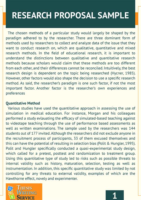 How To Write A Research Proposal In Chemistry