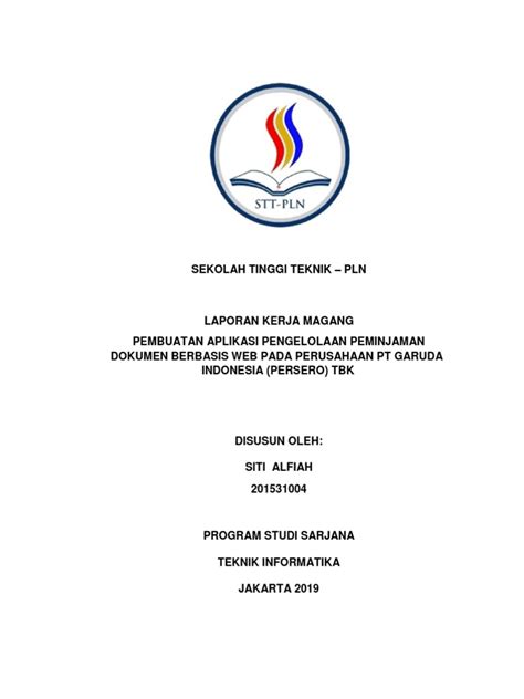 Laporan Magang Pt Garuda Indonesia Persero Tbk Pdf