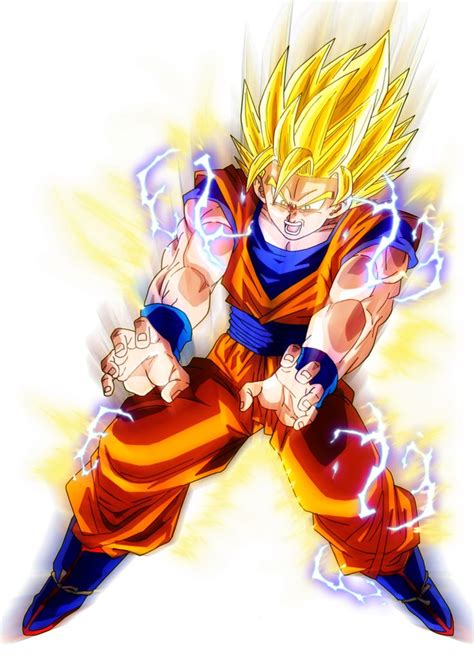 Super Saiyan Goku 2 Aura Version 2 By Brusselthesaiyan Goku Goku