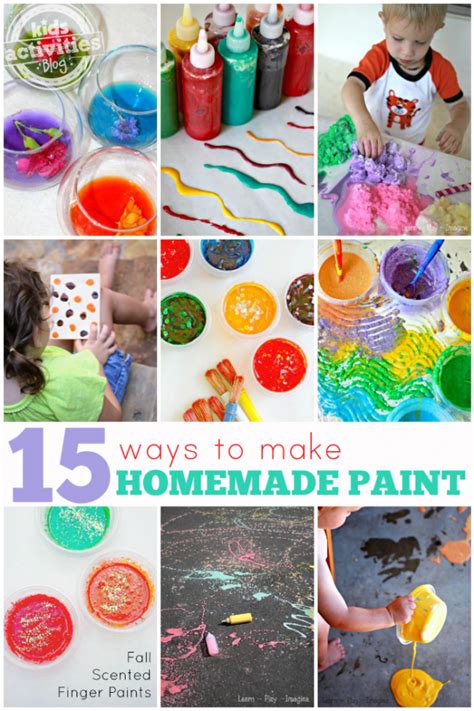 15 Easy Homemade Paint Recipes For Kids Kids Activities Blog