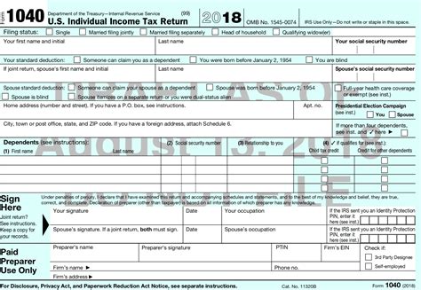 2018 Form Il 1040 V 2021 Tax Forms 1040 Printable