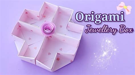 Diy Paper Jewelry Box How To Make A Jewelry Box Origami Jewelery