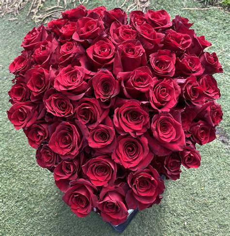 Romantic Heart Box Red Roses Colours Of Love Flowers
