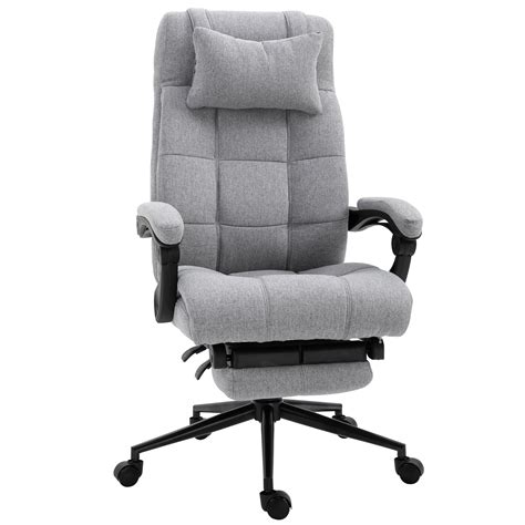 We all know those classic foldable chairs that everyone has and while they don't necessarily look bad, they don't stand out in a very fashionable. Vinsetto Executive Linen Fabric Home Office Chair with ...
