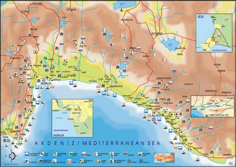 Large Antalya Maps For Free Download And Print High Resolution And