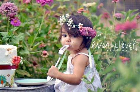 One Year Old Tea Party Photo Shoot Flower Girl Flower Girl Dresses