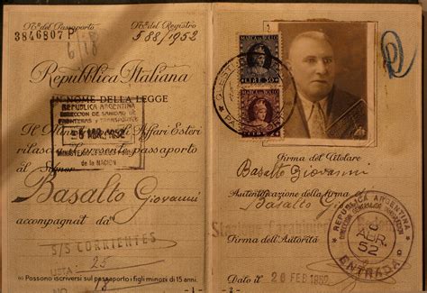 Italian Passport 1952 In Italian Passports It Was Compul… Flickr