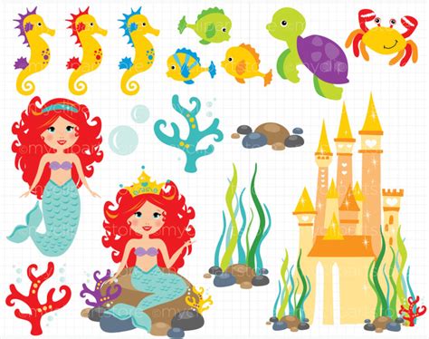 Mermaid Princess Clip Art Free Image Download