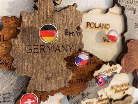 Country Flags Push Pins 68travel