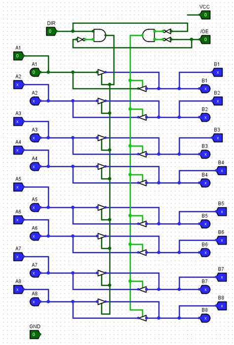 Electronic Implementing A Sn74ls245 Octal Bus Transceivers With 3