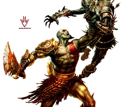 Kratos God Of War Render By Obedragon On Deviantart