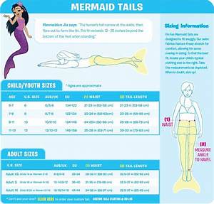 How To Get The Best Fit For You Mermaid Mermaid Size Chart