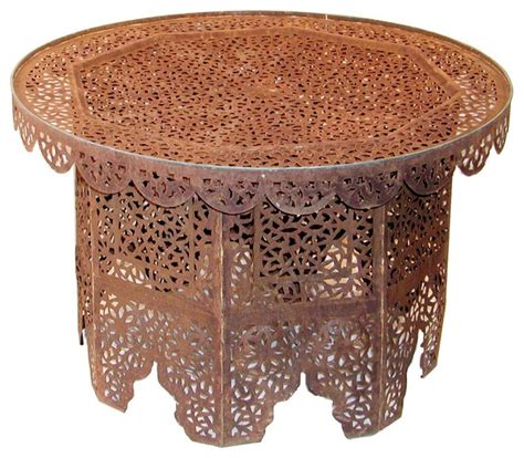 Moroccan style table folding wood base for metal tray tops in 22 or 28 width. Moroccan Iron Lace Coffee Table - Coffee Tables - by ...
