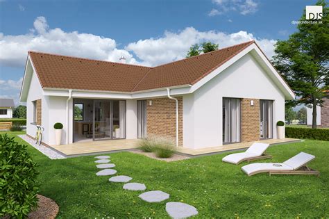 Browse our huge collection of home plans or modify our blueprints to create the perfect house plan that is all your own. House plan - L shaped bungalow L120 | DJS Architecture