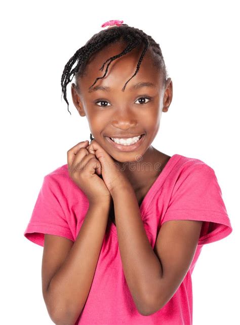 Sorriso Pequeno Da Menina Do Americano Africano Imagem De Stock Imagem De Preto Retrato 22964169
