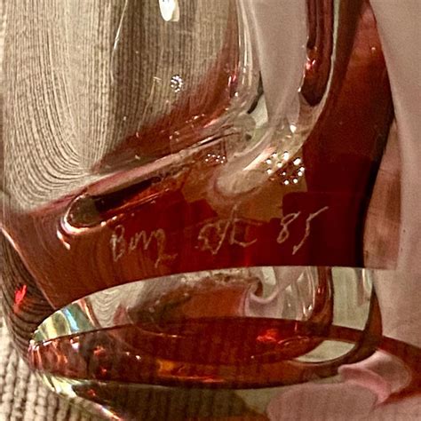 Barry Entner Handblown Fine Art Glass Vase Chairish