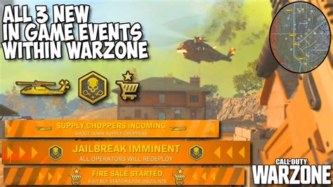 All Three New Ingame Events In Warzone Jailbreak Supply Choppers And