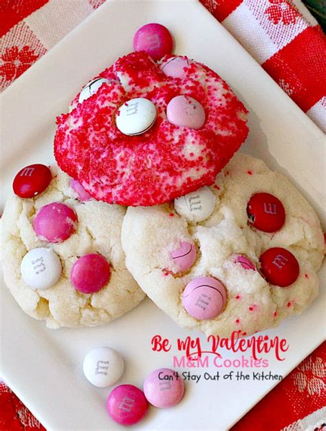 These are chewy, moist and delicious m&m cookies that will have your loved ones loving you! Be My Valentine M&M Cookies - Can't Stay Out of the Kitchen