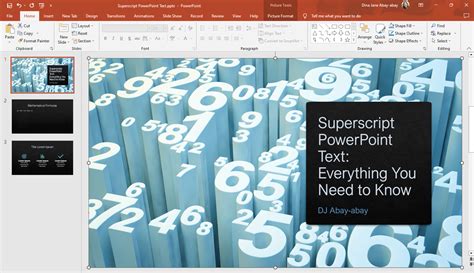 Superscript In Powerpoint Elevate Your Presentations