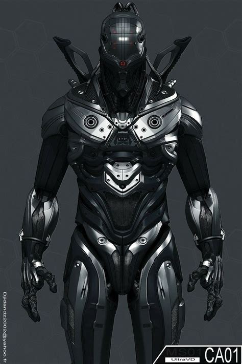 Ca01 By Ultravd Cyberpunk Futuristic Suit Future Warrior Armor