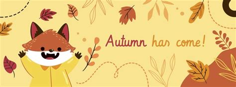 Free Cute Autumn Facebook Cover Template