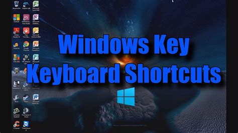 Windows Logo Key Keyboard Shortcuts Youtube