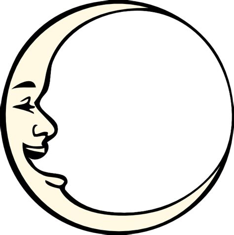 Please to search on seekpng.com. Moon With Face Clip Art at Clker.com - vector clip art ...