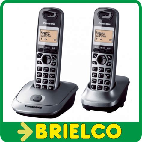 Telefonos Inalambricos Duo Panasonic Kx Tg2512 Gris Recargables Digital