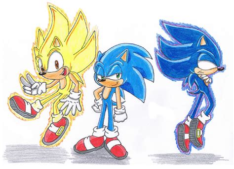 Sonic Transformations Color By 5hedgehog5 On Deviantart