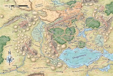 Cormyr Geographic Location In Faerun Forgotten Realms Setting World