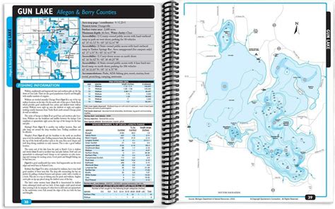 Sportmans Connection Michigans Best Lakes Fishing Map Guide L Bill