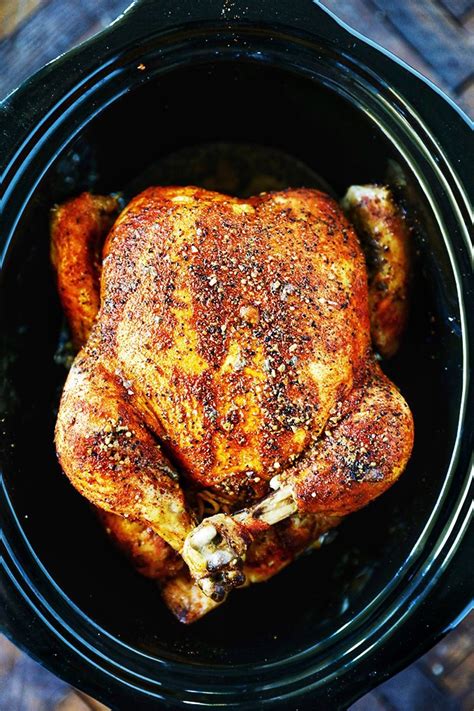 Your slow cooker does the work and you end up with easy dinner on the table when you arrive home ready to feed the family. Crockpot Whole Chicken | Katherine Wandell | Copy Me That