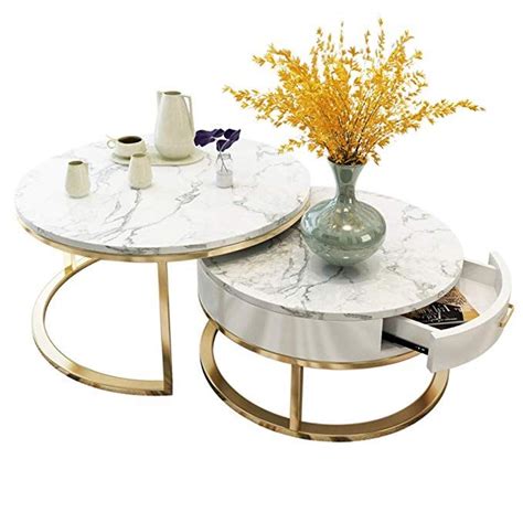 Tables are perfect for my small living room. Amazon.com: Coffee Tables Nesting Coffees End Tables ...