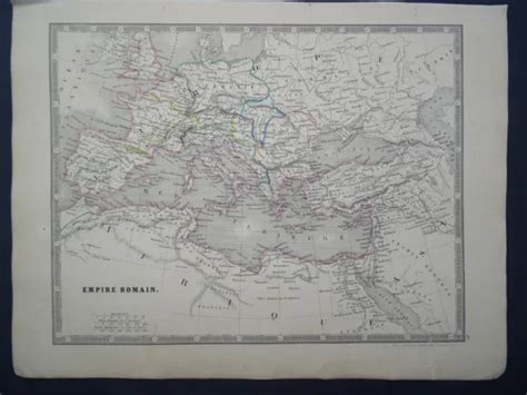 Antique Map Of The Roman Empire By Auguste Henri Dufour C1860 3739