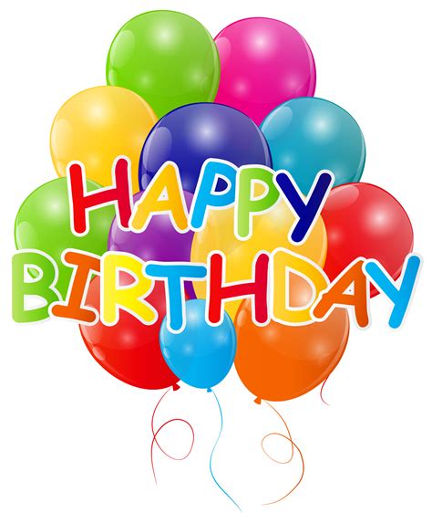 Free happy birthday cards printables. Happy Birthday Balloons Png & Free Happy Birthday Balloons ...