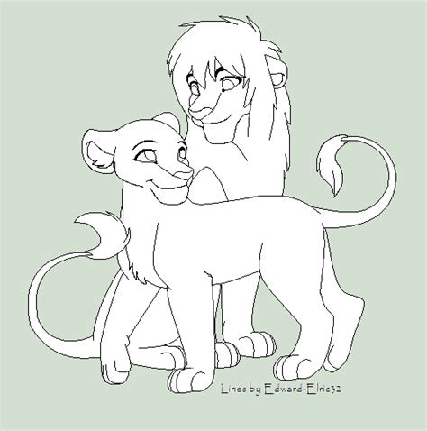 Lion Couple Base 2 By Kainaa On Deviantart