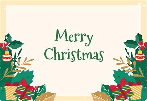 Printable Blank Christmas Card Template Edit Online And Download