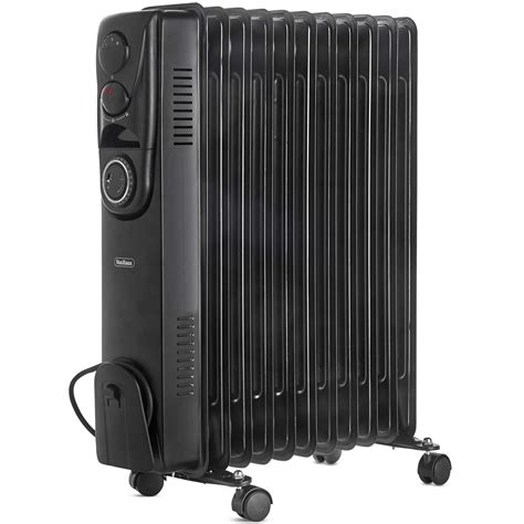 Vonhaus Oil Filled Radiator 11 Fin 2500w Portable Electric Heater With