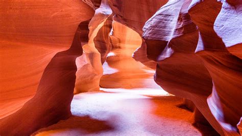 Antelope Canyon Near Page Early Afternoon In Fall Arizona Usa