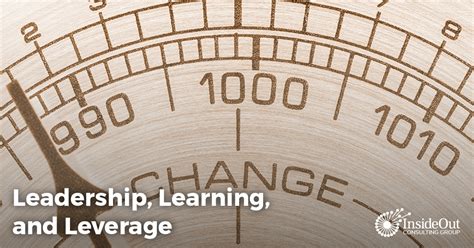 Leadership Learning And Leverage Insideout Consulting