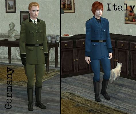 Mod The Sims Aph Germany And Italys Uniforms With New Mesh
