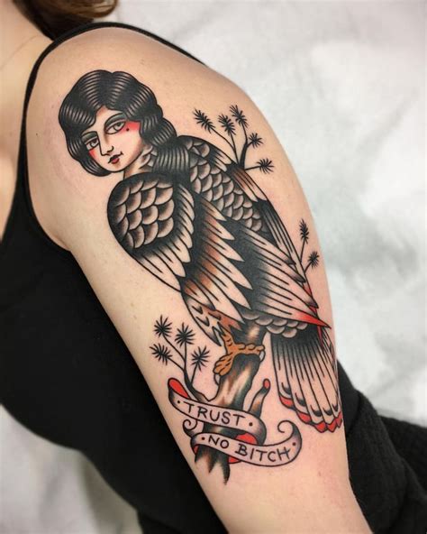 Really Fun To Tattoo This Harpy On Sarahsan9693 S Arm Thanks Again