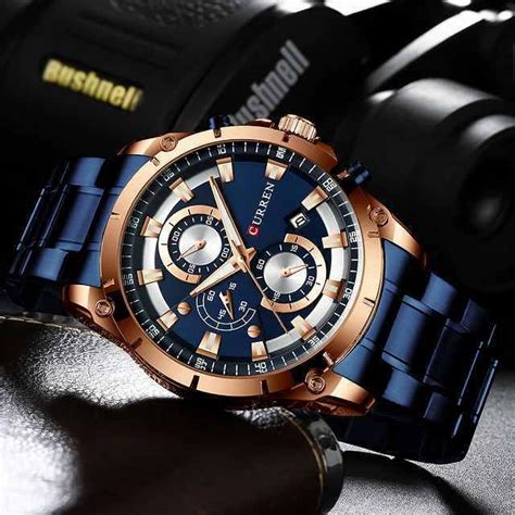 Curren 男性 の 時計 ファッション クロノグラフ 時計 メンズ カジュアル ステンレス 鋼 腕時計 3598014 4000806318843okusuto 通販