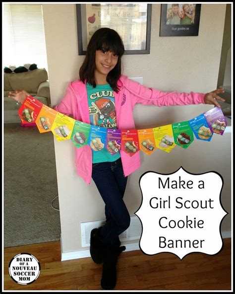 Make An Easy Girl Scout Cookie Booth Banner To Help Kick Off Girl Scout Cookie Season